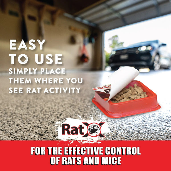 Ready-to-Use Rat Bait Trays - 1 pack - 2 Count - plus 3 My Outlet Mall Resealable Storage Pouches