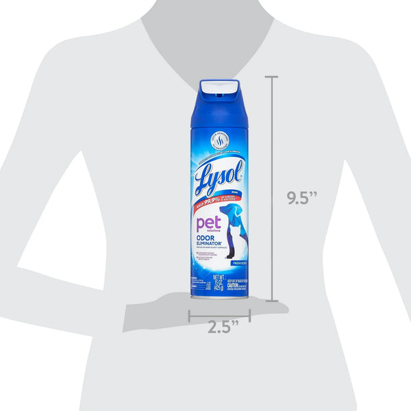 Pet Odor Eliminator Spray, Sanitizing and Disinfecting Spray for Pet Odors - 2 packs - 15 oz per pack - plus 3 My Outlet Mall Resealable Storage Pouches