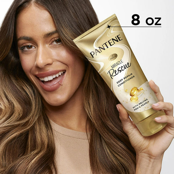 Pro-V Miracle Rescue Deep Repair Conditioner for All Hair Types - 1 pack - 8Fl oz per pack - plus 3 My Outlet Mall Resealable Storage Pouches