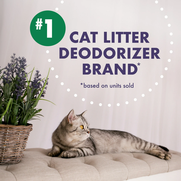 Forever Fresh Cat Litter Deodorizer, Pet-Friendly Lavender Scent -  2 packs - 33 oz per pack - plus 3 My Outlet Mall Resealable Storage Pouches