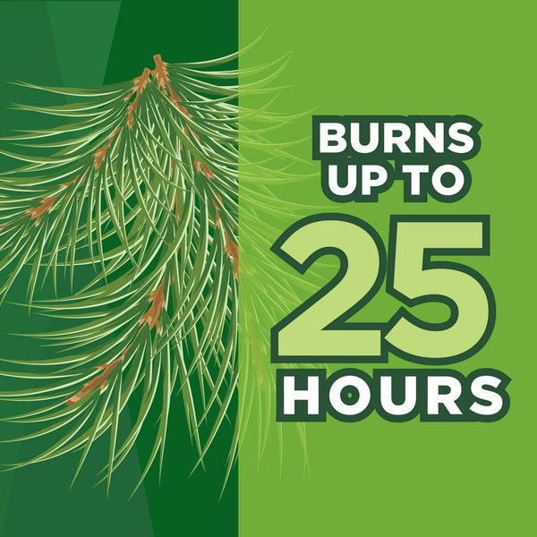 Repellents Pine Citronella Candle, Silver- 1 pack - 6 oz per pack - plus 3 My Outlet Mall Resealable Storage Pouches