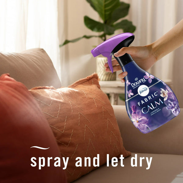 Fabric Spray Air Freshener, Odor-Fighting Fabric Refresher, Downy Calm - 1 pack - 27 fl oz per pack - plus 3 My Outlet Mall Resealable Storage Pouches
