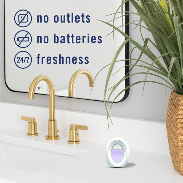 Bathroom Air Freshener, Small Spaces Odor-Fighting, Summer Golden Hour - 1 pack - plus 3 My Outlet Mall Resealable Storage Pouches