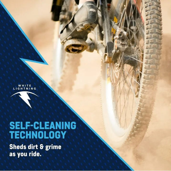 Clean Ride Self-Cleaning Bicycle Chain Lubricant - 1 pack - 2 oz per pack - plus 3 My Outlet Mall Resealable Storage Pouches