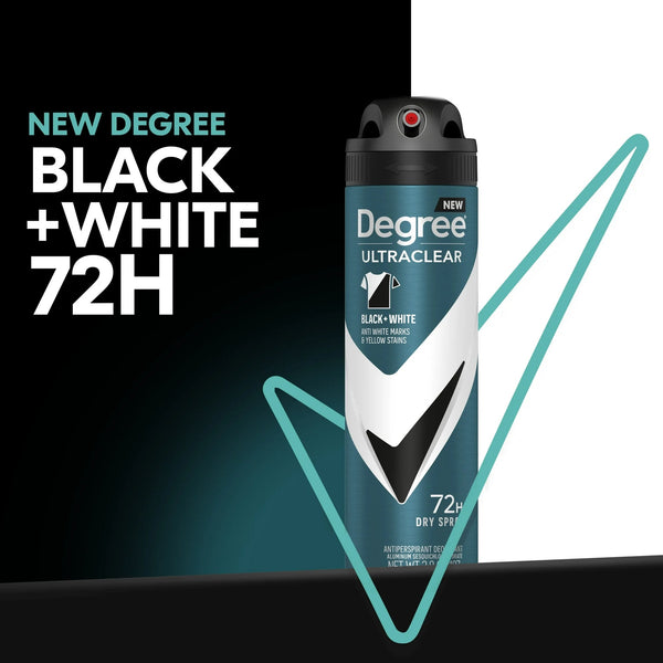Ultra Clear Long Lasting Men's Antiperspirant Deodorant Dry Spray, Woody - 2 packs - 3.8 oz per pack - plus 3 My Outlet Mall Resealable Storage Pouches