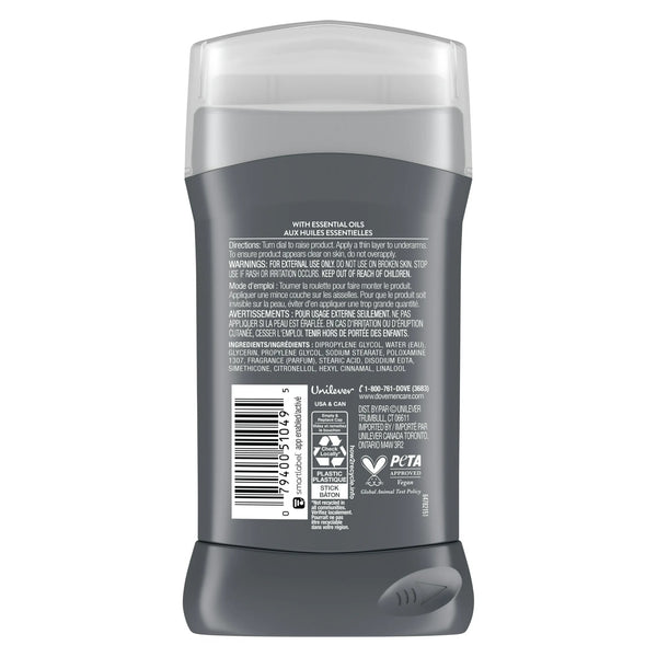 Men+Care Deodorant for Men Moon Oasis Aluminum-Free - 1 pack - 3 oz per pack - plus 3 My Outlet Mall Resealable Storage Pouches