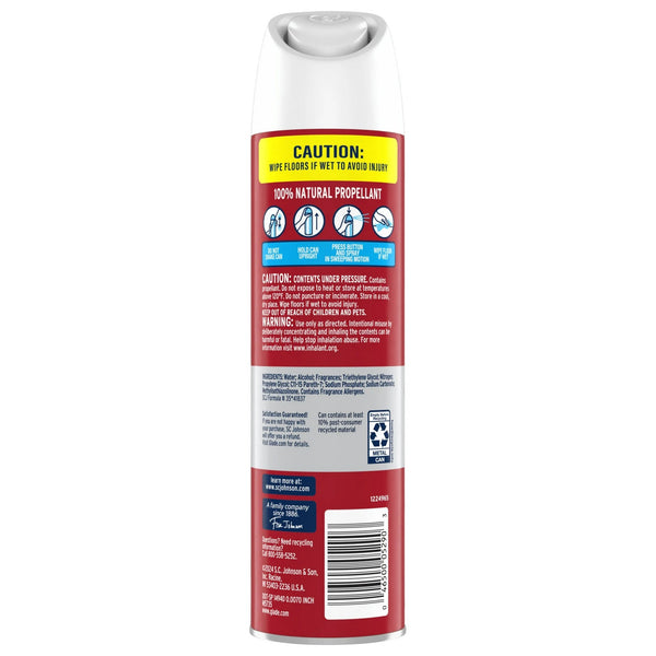 Aerosol Spray, Air Freshener Apple Cinnamon Scent, Fragrance Infused with Essential Oils, Invigorating and Refreshing, with 100% Natural Propellent - 1 pack - 8.0 oz per pack - plus 3 My Outlet Mall Resealable Storage Pouches