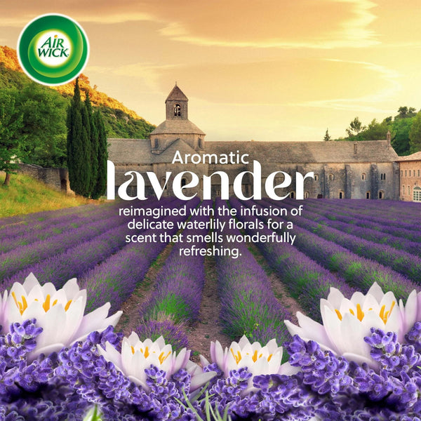 Vibrant Plug in Scented Oil Refill, Air Freshener, Lavender & Waterlily - 1 pack - 2 Count per pack - plus 3 My Outlet Mall Resealable Storage Pouches