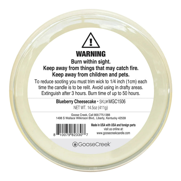 Blueberry Cheesecake Scented 3 Wick Jar Candle, Sweet - 1 pack - 14.5 oz per pack - plus 3 My Outlet Mall Resealable Storage Pouches
