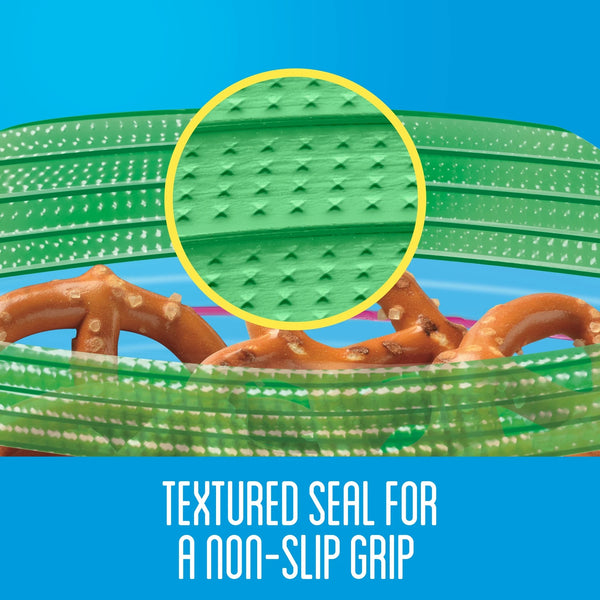 Brand Snack Bags with Grip 'n Seal Technology  - 2 Packs - 100 Count per pack- plus 3 My Outlet Mall Resealable Storage Pouches