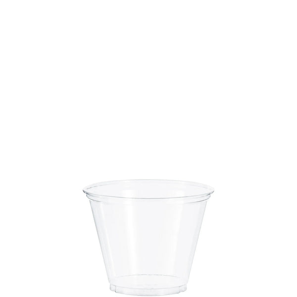 Party Disposable Plastic Cups, Clear, 9 oz - 1 pack - 50 Count per pack - plus 3 My Outlet Mall Resealable Storage Pouches