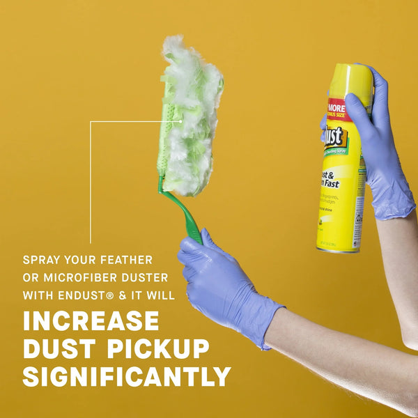 Multi-Surface Dusting and Cleaning Spray, Lemon Zest - 1 pack - 12 oz per pack  plus 3 My Outlet Mall Resealable Storage Pouches