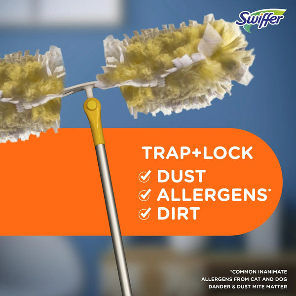 Dusters with Extension Pole, Cleaning Kit includes 6ft Extendable Handle + 4 Duster Refills - 1 pack - plus 3 My Outlet Mall Resealable Storage Pouches