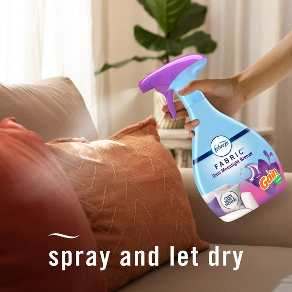 Fabric Spray Air Freshener, Odor-Fighting, Gain Moonlight Breeze - 1 pack - 23.6 oz per pack - plus 3 My Outlet Mall Resealable Storage Pouches