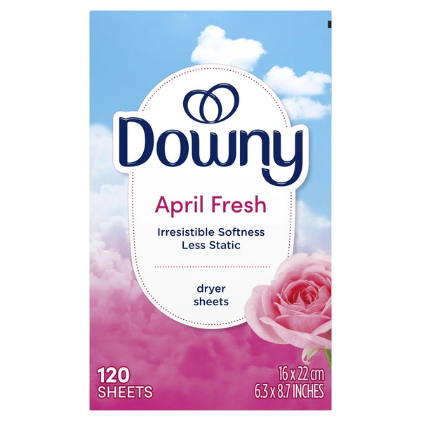 Fabric Softener Dryer Sheets, April Fresh Scent - 3 packs - 120 Count - plus 3 My Outlet Mall Resealable Storage Pouches