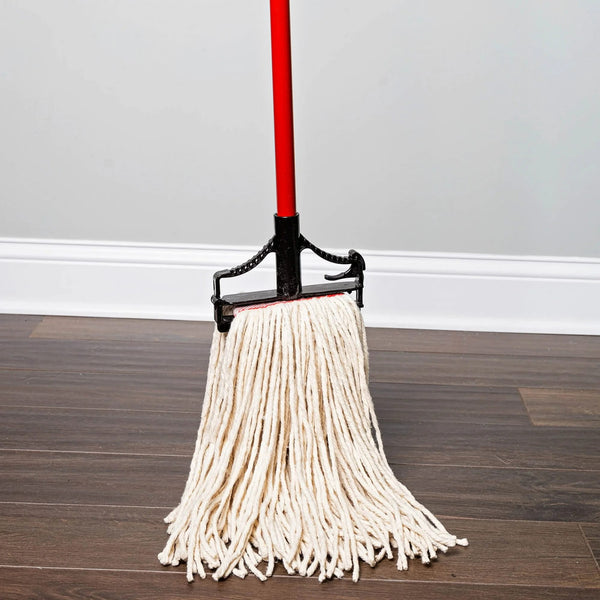 Heavy Duty All-Purpose Cut End Cotton and Polyester Blend Wet Mop Refill Clip-on Attached - 2 packs - plus 3 My Outlet Mall Resealable Storage Pouches