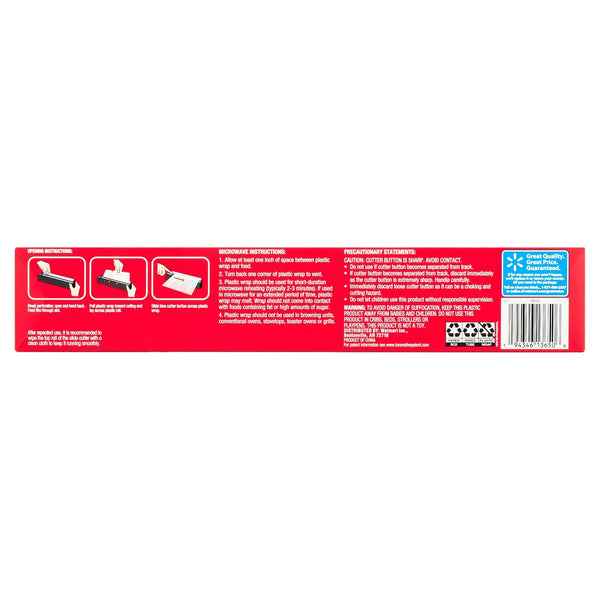 Slide Cutter Plastic Wrap - 1 pack -  400 square feet per pack - plus 3 My Outlet Mall Resealable Storage Pouches