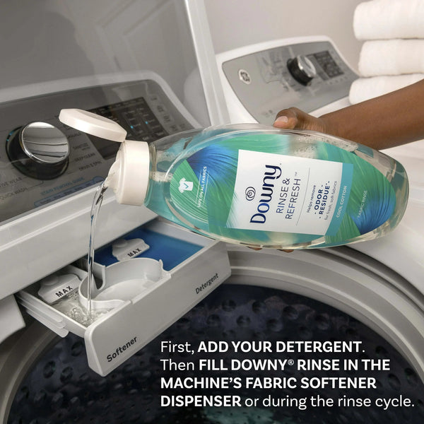 Rinse & Refresh Laundry Odor Remover and Fabric Softener, Cool Cotton -1 pack - 16 oz per pack - plus 3 My Outlet Mall Resealable Storage Pouches