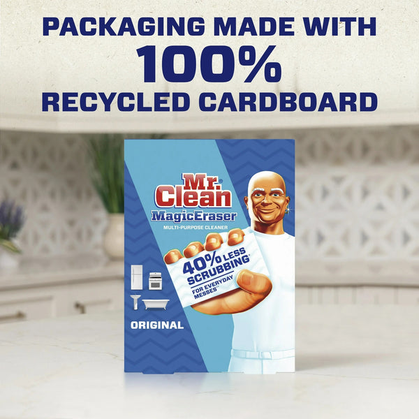 Magic Eraser Original, Cleaning Pads with Durafoam - 1 pack -  6 count per pack - plus 3 My Outlet Mall Resealable Storage Pouches