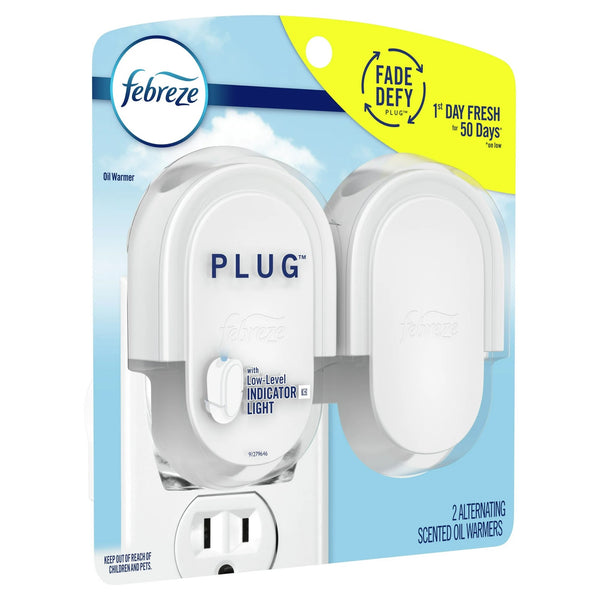 Plug in Air Freshener, Odor-Fighting Scented Oil Warmer Device - 2 packs - 2 count per pack - plus 3 My Outlet Mall Resealable Storage Pouches