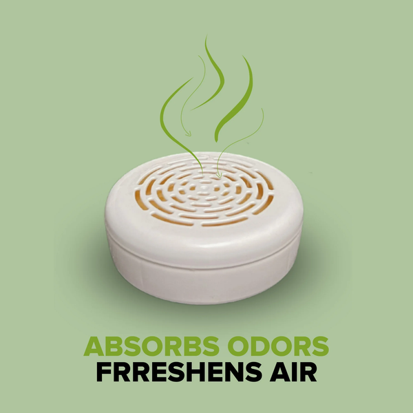 For Closets Odor Absorbing Solid Air Freshener, Bamboo Rainforest -  1 pack - 8 oz per pack plus 3 My Outlet Mall Resealable Storage Pouches