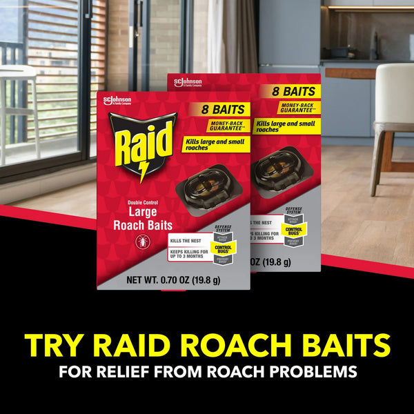 Double Control Large Roach Insect Killer Bait - 1 pack - plus 3 My Outlet Mall Resealable Storage Pouches