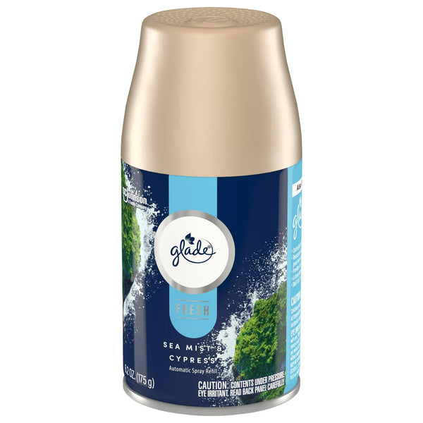 Automatic Spray Air Freshener Refills, Sea Mist & Cypress, Fresh Collection - 1 pack - 6.2 oz per pack - plus 3 My Outlet Mall Resealable Storage Pouches