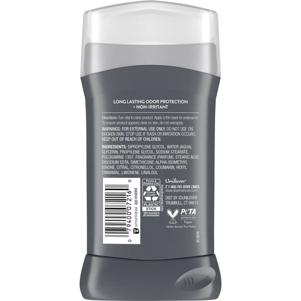 Men+Care Deodorant Stick for Men Clean Comfort Aluminum Free with Moisturizing Cream - 2 packs - 3 oz per pack - plus 3 My Outlet Mall Resealable Storage Pouches