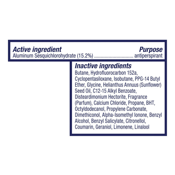 Advanced Care Long Lasting Women's Antiperspirant Deodorant Spray, Powder Soft - 2 packs - 3.8 oz per pack - plus 3 My Outlet Mall Resealable Storage Pouches