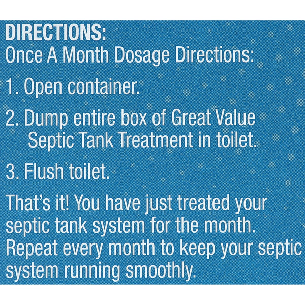 Septic System Treatment - 2 packs - 9.8 oz per pack - plus 3 My Outlet Mall Resealable Storage Pouches