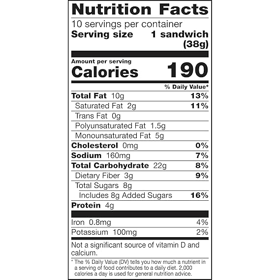 Biscuit Sandwiches, Peanut Butter - 3 pack - 10 Count per pack - plus 3 My Outlet Mall Resealable Storage Pouches