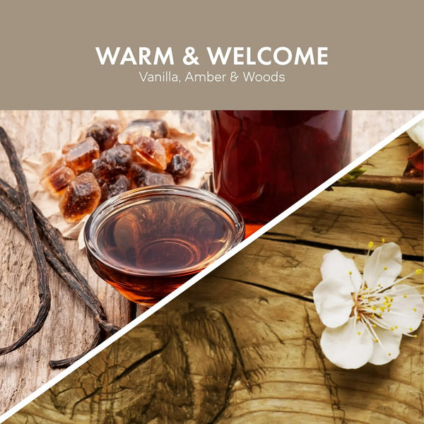 Warm & Welcome Scented 3-Wick Jar Candle - 1 pack - 14.5 oz per pack - plus 3 My Outlet Mall Resealable Storage Pouches