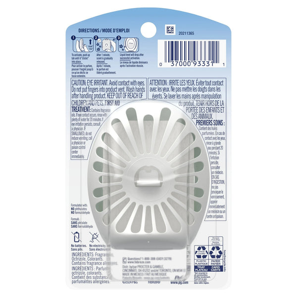 Small Spaces Air Freshener, Odor-Fighting, Gain Original - 1 pack - 1 count per pack - plus 3 My Outlet Mall Resealable Storage Pouches