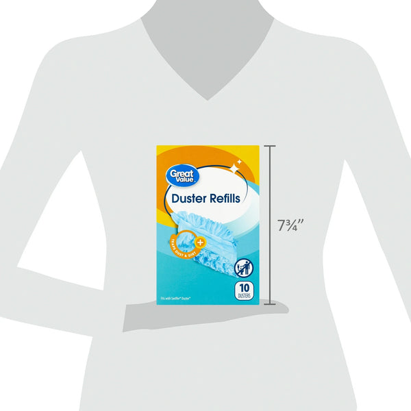 Duster Refill - 1 pack - 10 count per pack plus 3 My Outlet Mall Resealable Storage Pouches