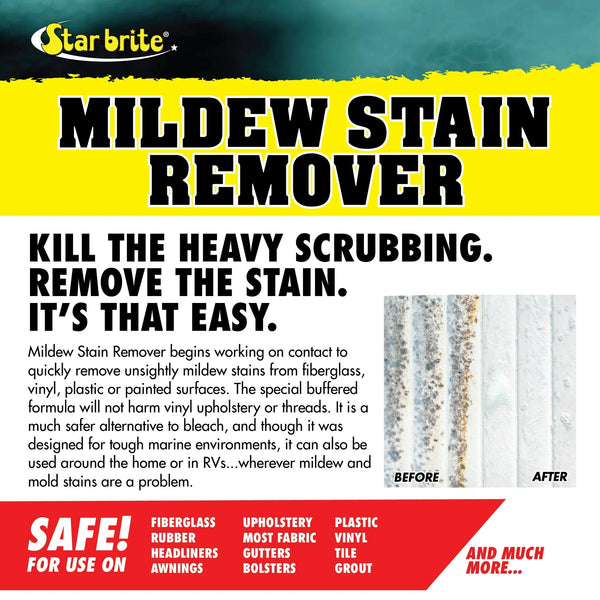 Professional-Grade Mold & Mildew Stain Remover + Cleaner - 3 packs - 16 oz per pack - plus 3 My Outlet Mall Resealable Storage Pouches