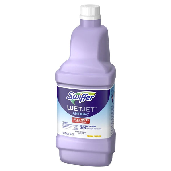 Wet Jet Mop Refill Solution, Floor Cleaner, Antibacterial - 1 pack - 32 oz per pack - plus 3 My Outlet Mall Resealable Storage Pouches