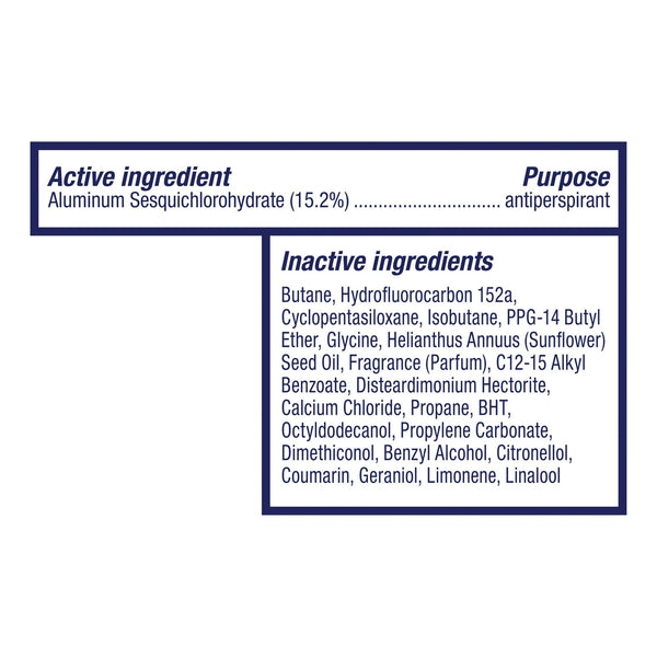 Advanced Care Women's Antiperspirant Deodorant Spray Peach & Chamomile Tea - 3 packs - 3.8 oz per pack - plus 3 My Outlet Mall Resealable Storage Pouches