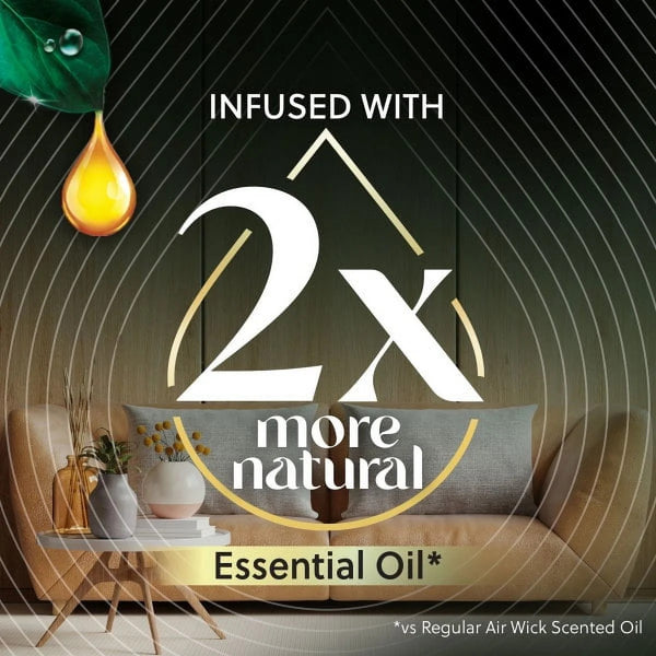 Vibrant Plug in Scented Oil Refill, Winter Woods and Frosted Ivy - 2 packs - 2 Count per pack - plus 3 My Outlet Mall Resealable Storage Pouches