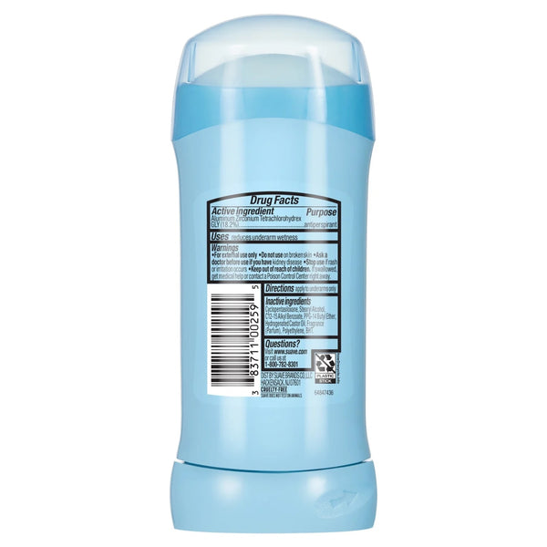 Antiperspirant Deodorant For Women, 48hr Protection, Cocoa Butter & Shea - 3 packs - 2.6 oz per pack - plus 3 My Outlet Mall Resealable Storage Pouches