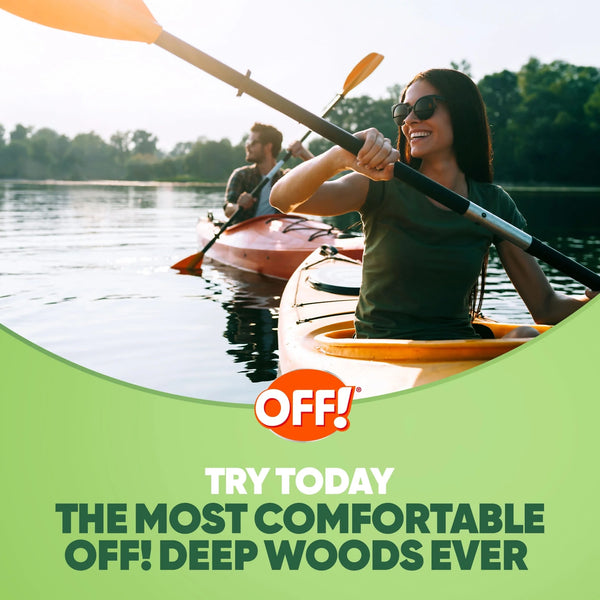 Deep Woods Long Lasting Protection 25% Deet Insect Repellent VIII Aerosol - 2 packs - 4 oz per pack - plus 3 My Outlet Mall Resealable Storage Pouches