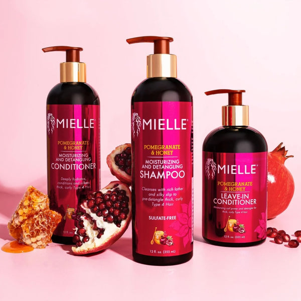 Pomegranate and Honey Detangling Shampoo - 2 packs - 12Fl oz per pack - plus 3 My Outlet Mall Resealable Storage Pouches
