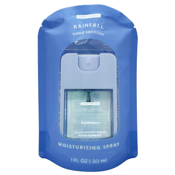 Hand Sanitizer Spray, Rainfall - 2 packs - 1fl oz per pack - plus 3 My Outlet Mall Resealable Storage Pouches