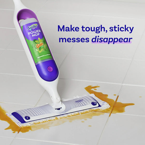PowerMop Floor Cleaning Solution with Gain Scent - 1 pack - 25.3 fl oz per pack - plus 3 My Outlet Mall Resealable Storage Pouches