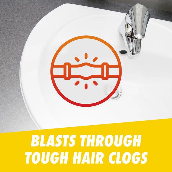 Hair Buster Gel Drain Clog Remover, Commercial Line - 1 pack - 16 oz per pack - plus 3 My Outlet Mall Resealable Storage Pouches