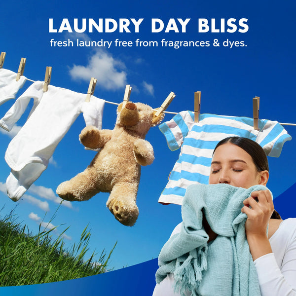 Laundry Sanitizer Additive, Odor Eliminating Liquids for Clothes and Linens, Unscented - 1 pack - 41 oz per pack - plus 3 My Outlet Mall Resealable Storage Pouches