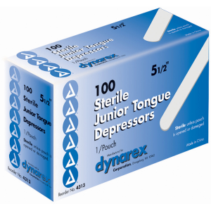 Dynarex Tongue Depressors Junior-Sized Length  5.5" Sterile