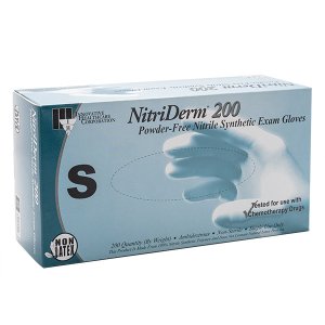 NitriDerm Powder-Free Nitrile Synthetic Exam Gloves Small