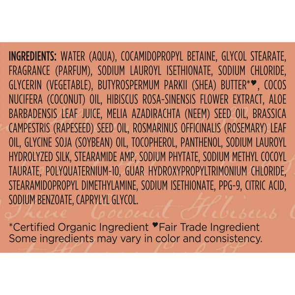 Curl & Shine Shampoo Coconut & Hibiscus for Curly Hair Paraben Free - 2 packs - 13 oz per pack - plus 3 My Outlet Mall Resealable Storage Pouches