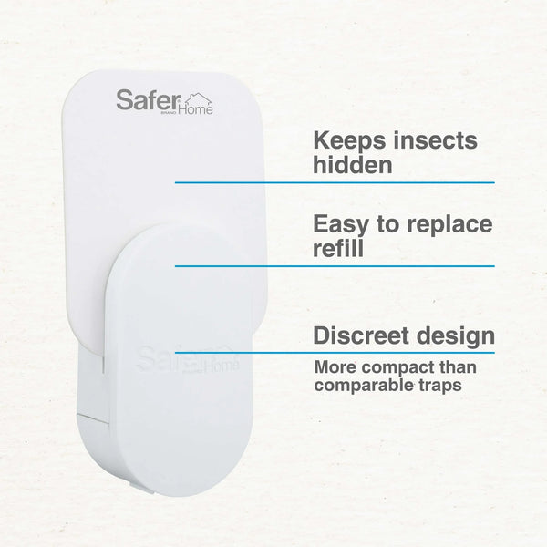 Indoor Fly Trap, 1 Trap, 2 Glue Cards - 1 pack - plus 3 My Outlet Mall Resealable Storage Pouches