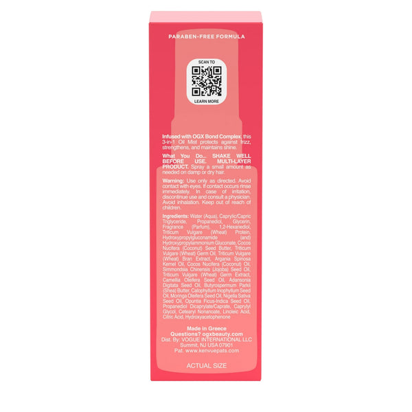 Repair & Protect Bond Protein Repair 3-in-1 Oil Mist - 1 pack - 1.7Fl oz per pack - plus 3 My Outlet Mall Resealable Storage Pouches